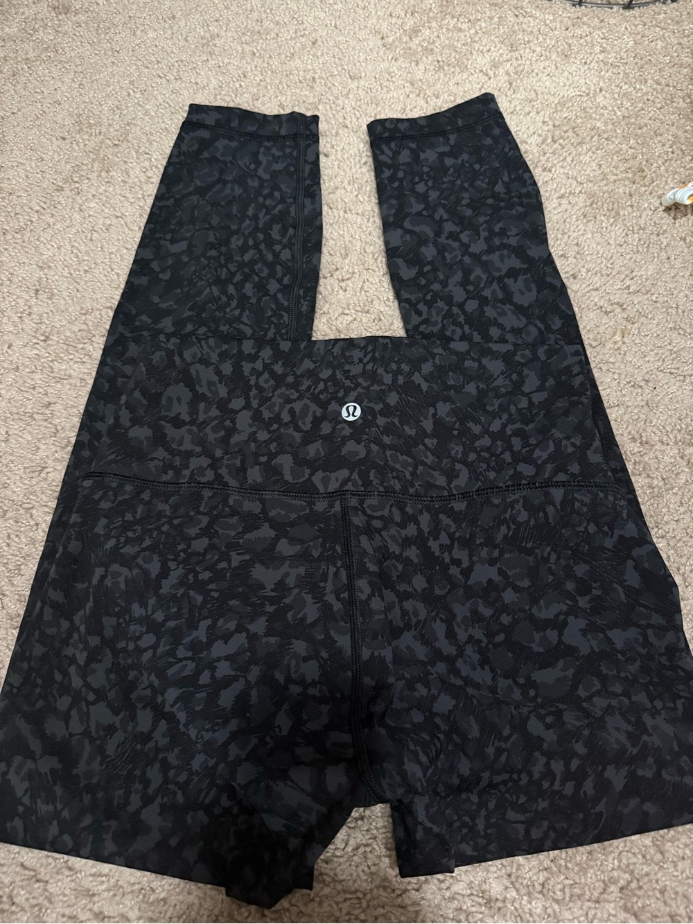 Lululemon Black Patterned High-Rise Leggings
